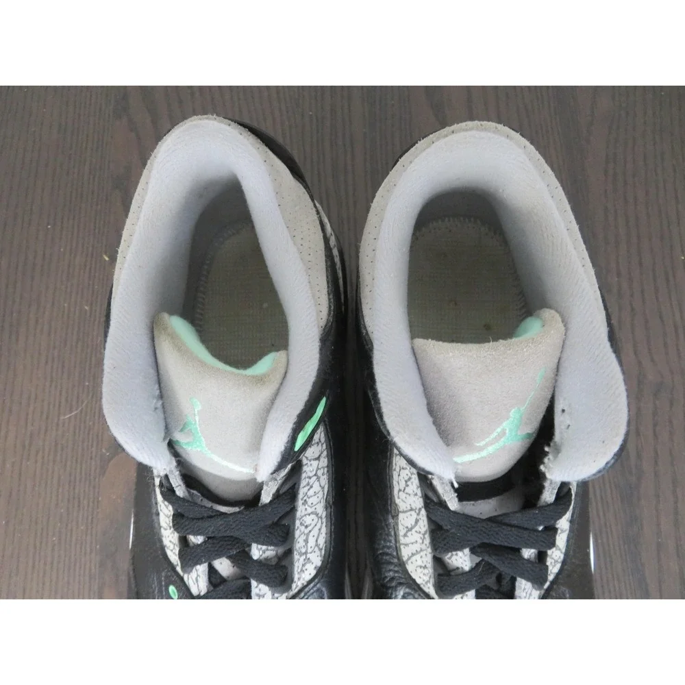 Air Jordan 3 Retro Shoes Mens Size 11.5 Black Green Gray Sneakers CT8532-031
